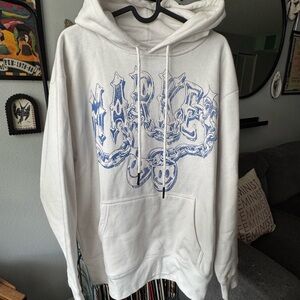 White Graphic Hoodie